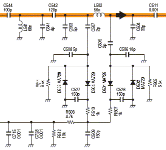 VHF PA Reflectometer Circuit. Image courtesy Icom Inc.