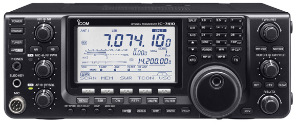 The newly-announced IC-7410 (HF/6m). Click for larger image. Courtesy Icom UK.