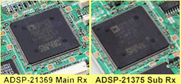 Main & Sub DSP IC's. Photo: I0GEJ.